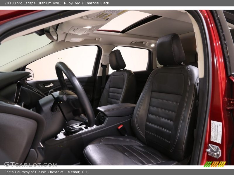 Ruby Red / Charcoal Black 2018 Ford Escape Titanium 4WD