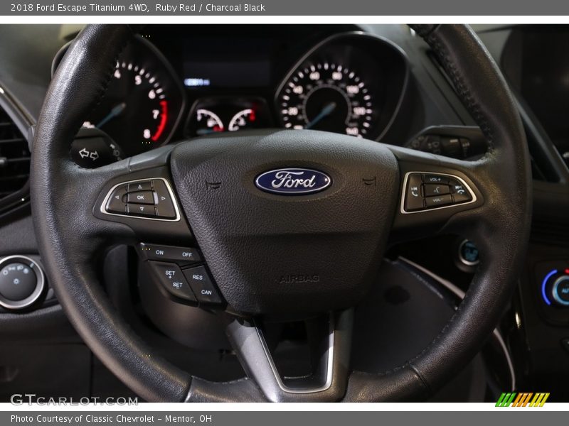 Ruby Red / Charcoal Black 2018 Ford Escape Titanium 4WD