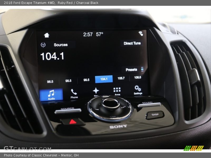 Ruby Red / Charcoal Black 2018 Ford Escape Titanium 4WD