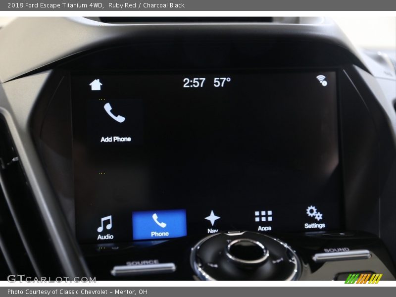 Ruby Red / Charcoal Black 2018 Ford Escape Titanium 4WD