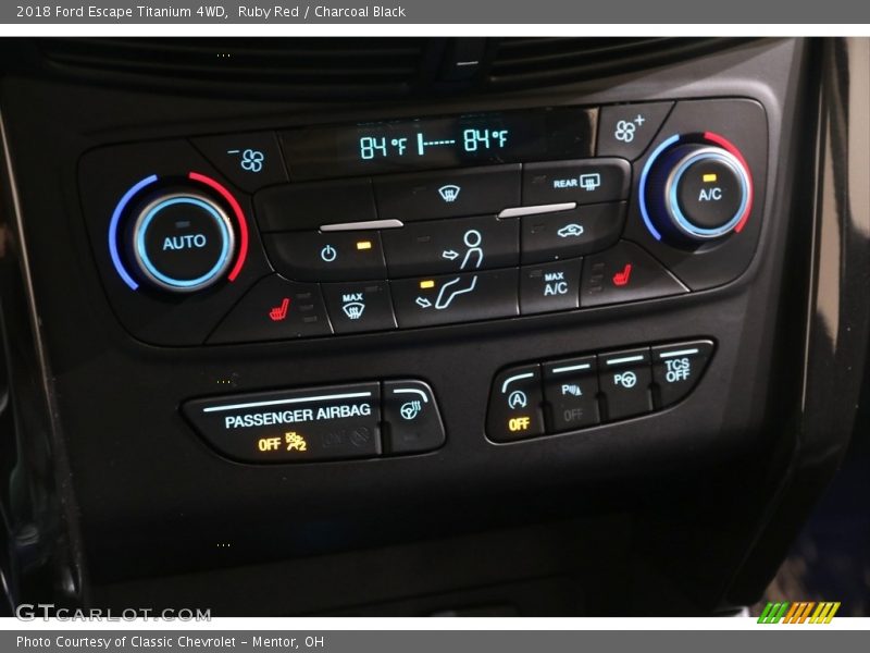 Ruby Red / Charcoal Black 2018 Ford Escape Titanium 4WD