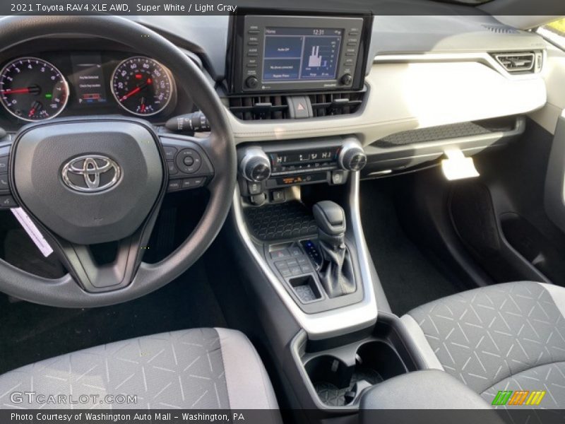 Super White / Light Gray 2021 Toyota RAV4 XLE AWD