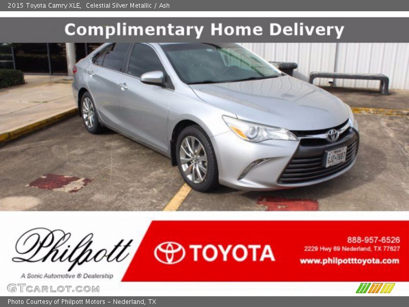 Celestial Silver Metallic / Ash 2015 Toyota Camry XLE