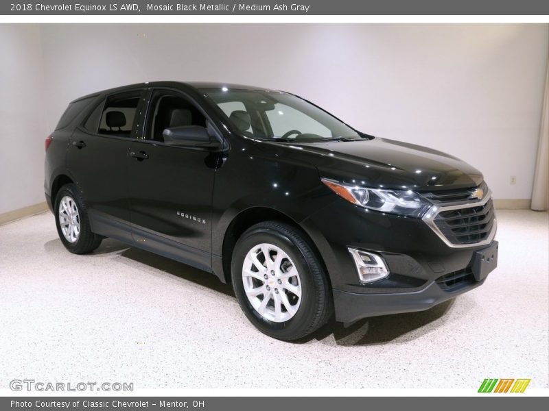 Mosaic Black Metallic / Medium Ash Gray 2018 Chevrolet Equinox LS AWD