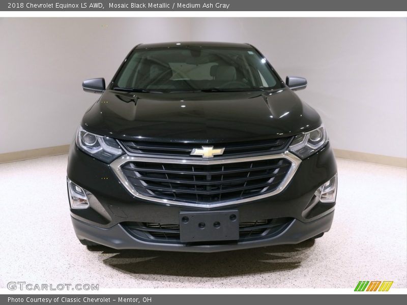 Mosaic Black Metallic / Medium Ash Gray 2018 Chevrolet Equinox LS AWD