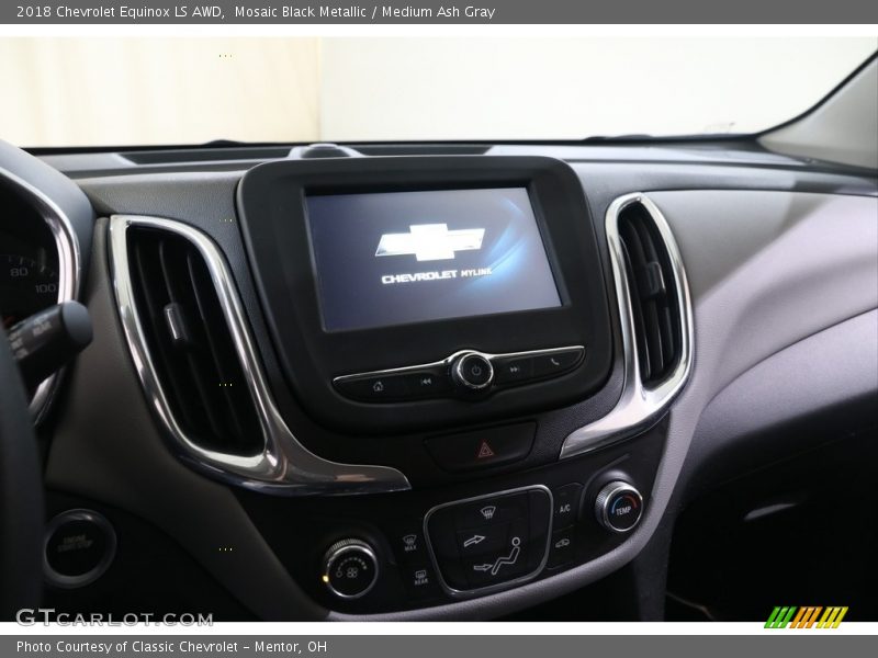 Mosaic Black Metallic / Medium Ash Gray 2018 Chevrolet Equinox LS AWD