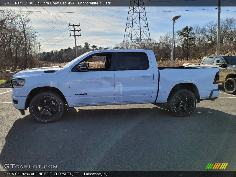 Bright White / Black 2021 Ram 1500 Big Horn Crew Cab 4x4