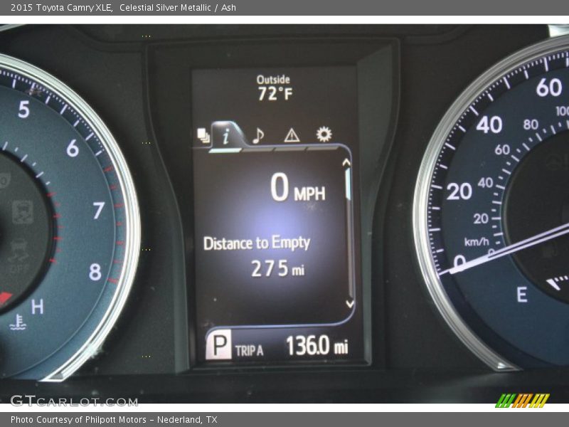 Celestial Silver Metallic / Ash 2015 Toyota Camry XLE