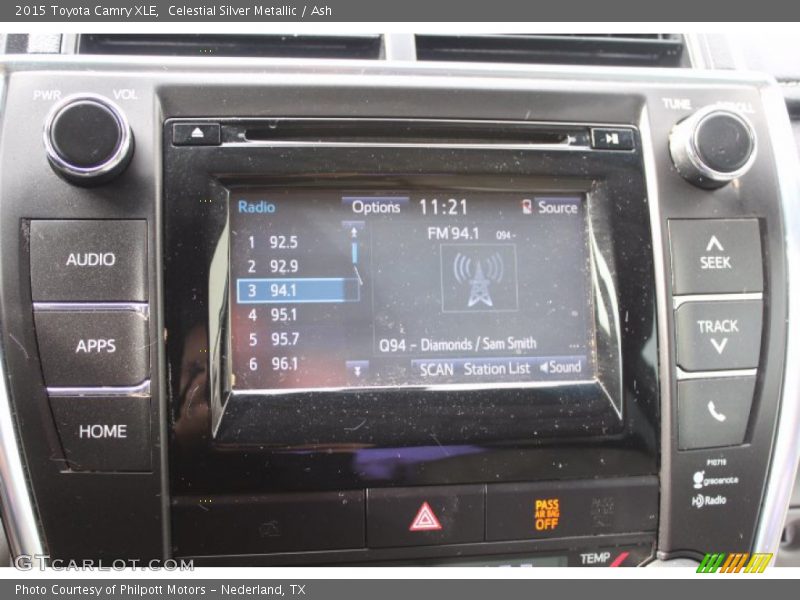 Celestial Silver Metallic / Ash 2015 Toyota Camry XLE