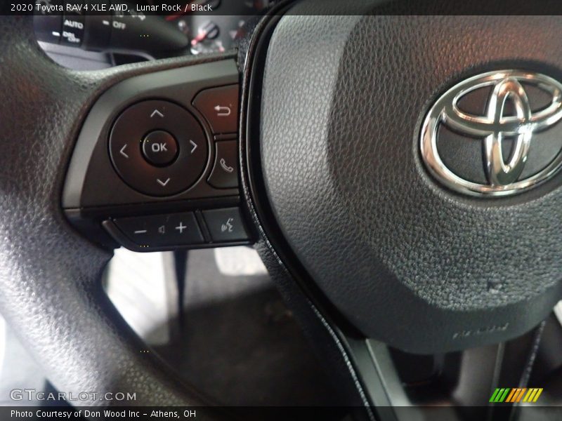 Lunar Rock / Black 2020 Toyota RAV4 XLE AWD