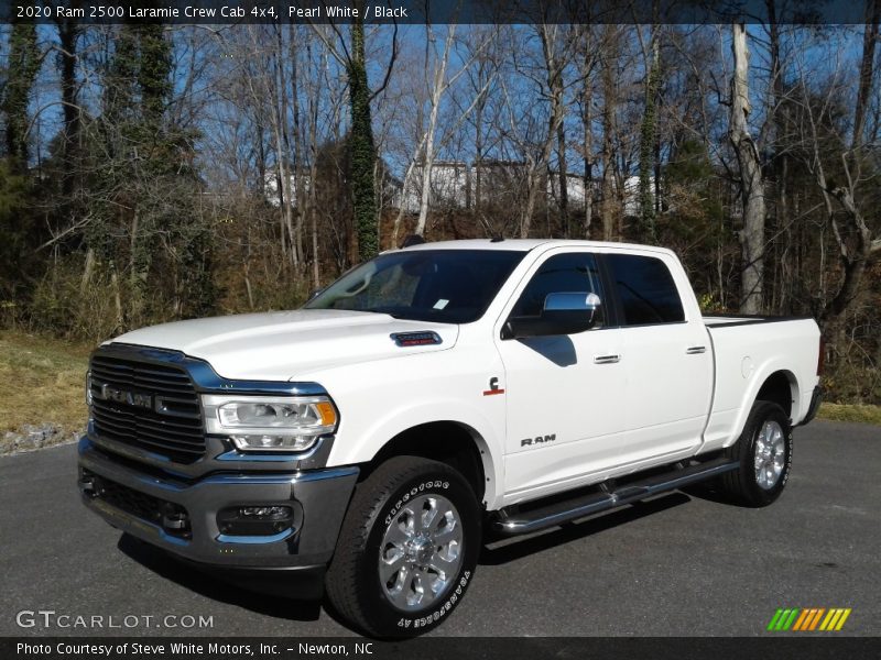 Pearl White / Black 2020 Ram 2500 Laramie Crew Cab 4x4