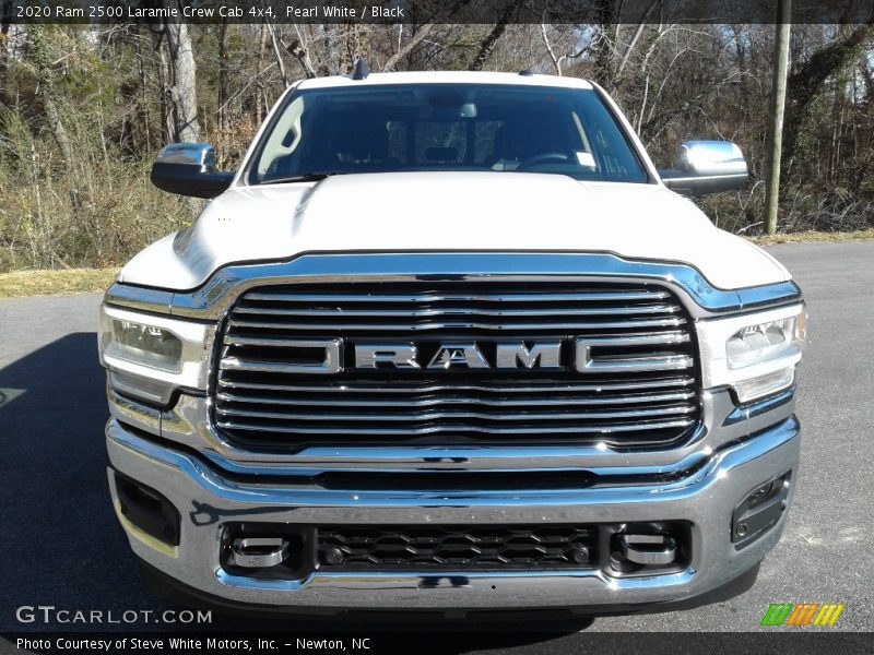 Pearl White / Black 2020 Ram 2500 Laramie Crew Cab 4x4