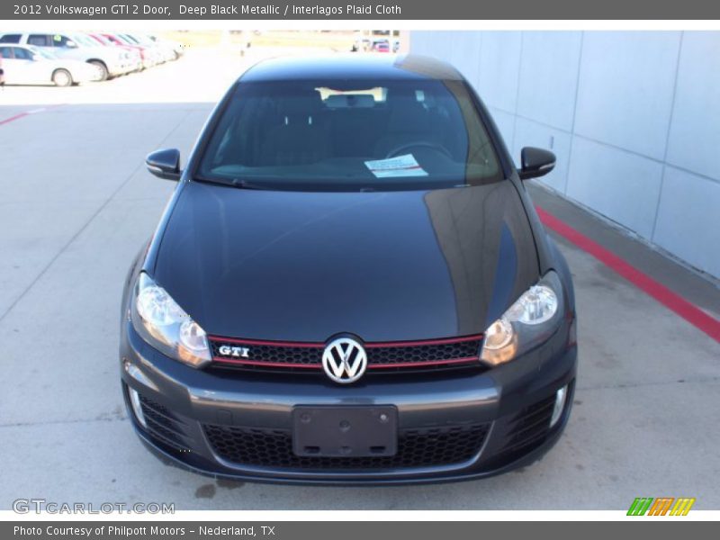 Deep Black Metallic / Interlagos Plaid Cloth 2012 Volkswagen GTI 2 Door