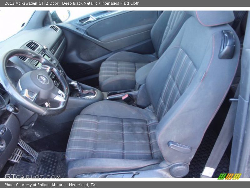 Deep Black Metallic / Interlagos Plaid Cloth 2012 Volkswagen GTI 2 Door