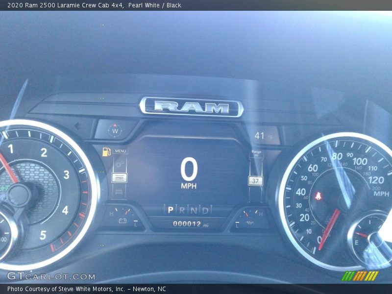 Pearl White / Black 2020 Ram 2500 Laramie Crew Cab 4x4