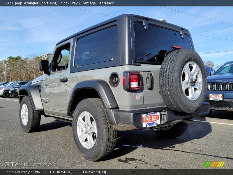 Sting-Gray / Heritage Tan/Black 2021 Jeep Wrangler Sport 4x4