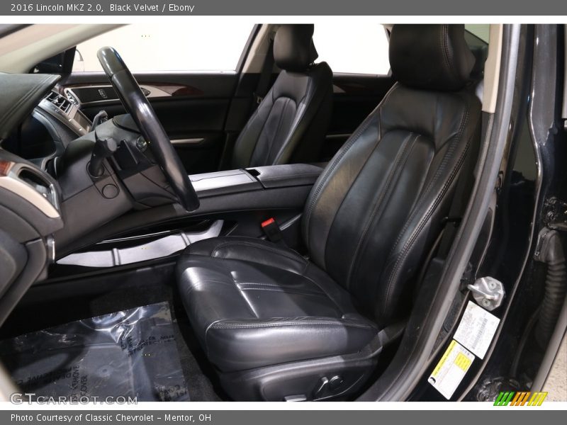 Front Seat of 2016 MKZ 2.0