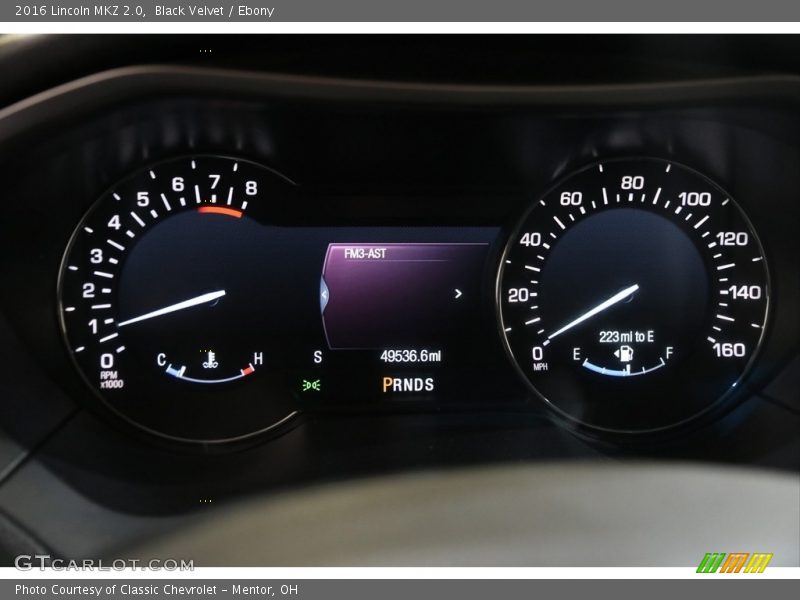  2016 MKZ 2.0 2.0 Gauges