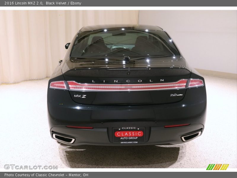 Black Velvet / Ebony 2016 Lincoln MKZ 2.0