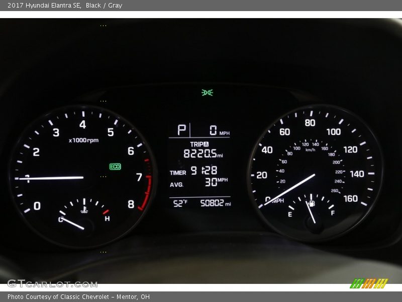 Black / Gray 2017 Hyundai Elantra SE
