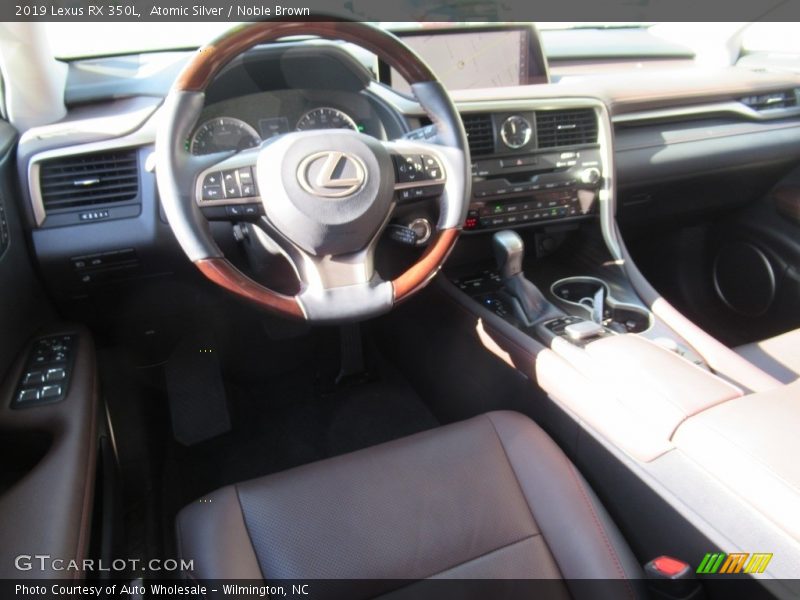 Atomic Silver / Noble Brown 2019 Lexus RX 350L