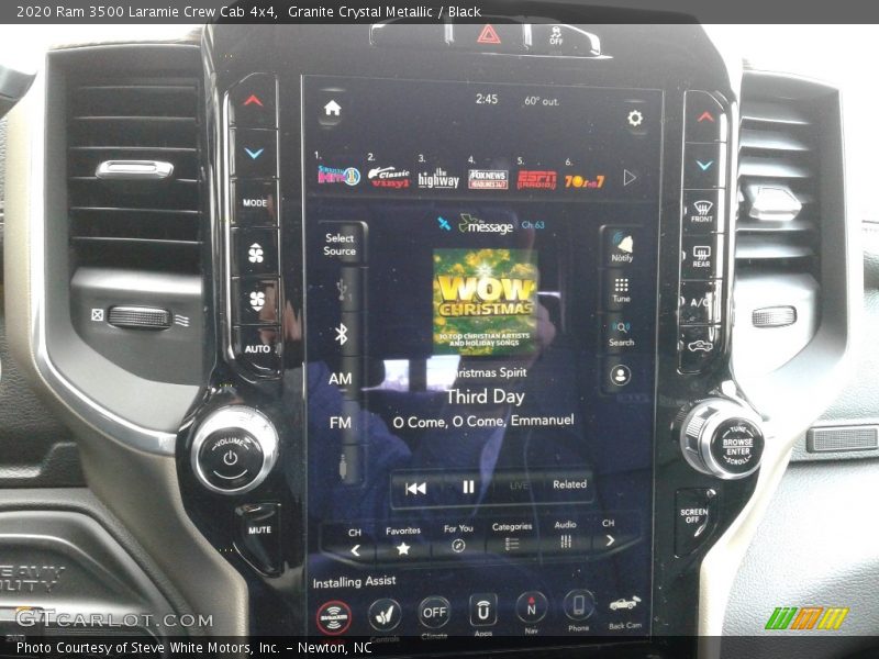 Controls of 2020 3500 Laramie Crew Cab 4x4