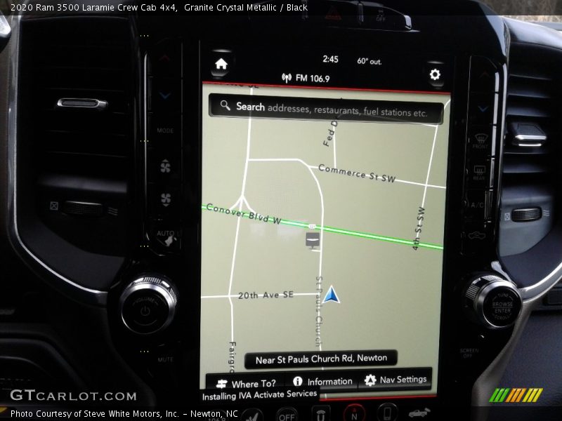 Navigation of 2020 3500 Laramie Crew Cab 4x4