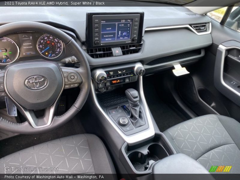 Super White / Black 2021 Toyota RAV4 XLE AWD Hybrid