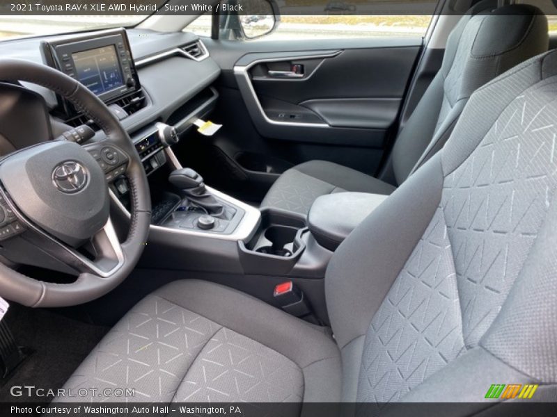 Super White / Black 2021 Toyota RAV4 XLE AWD Hybrid