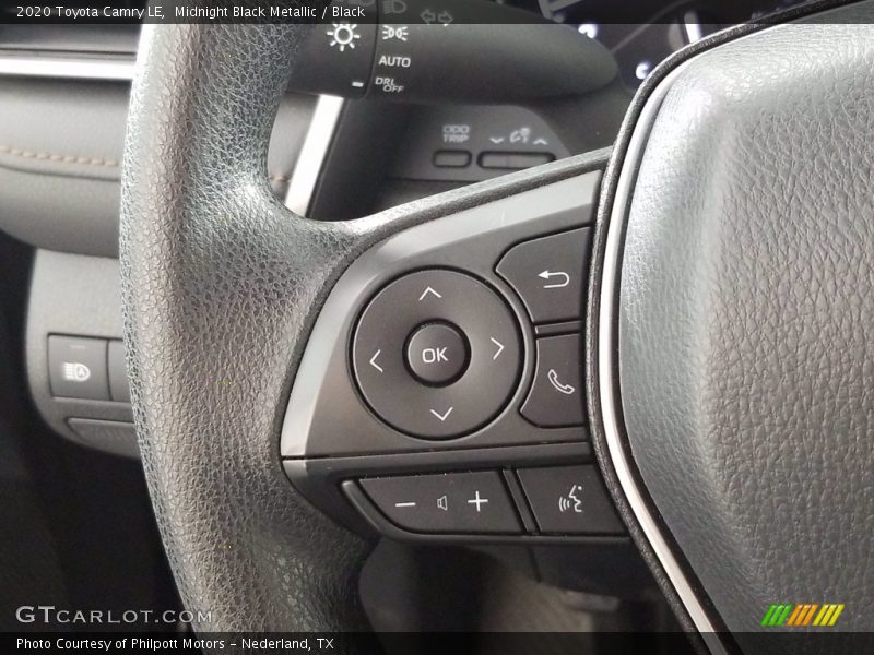 Midnight Black Metallic / Black 2020 Toyota Camry LE