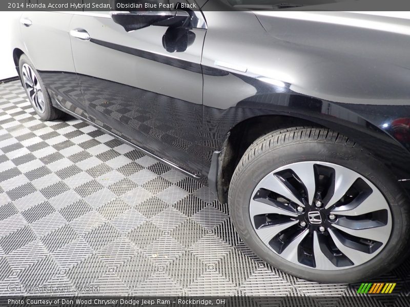 Obsidian Blue Pearl / Black 2014 Honda Accord Hybrid Sedan