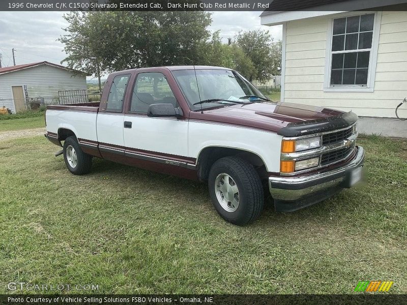 Dark Hunt Club Red Metallic / Red 1996 Chevrolet C/K C1500 Silverado Extended Cab