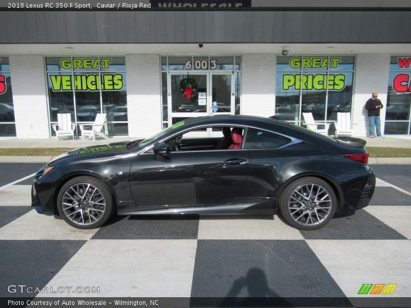 Caviar / Rioja Red 2018 Lexus RC 350 F Sport