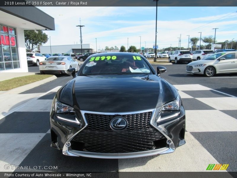 Caviar / Rioja Red 2018 Lexus RC 350 F Sport