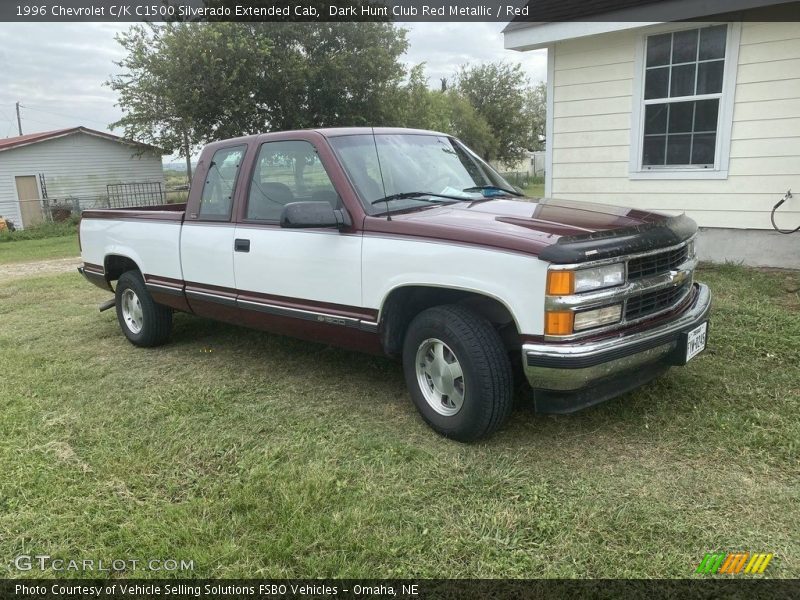 Dark Hunt Club Red Metallic / Red 1996 Chevrolet C/K C1500 Silverado Extended Cab