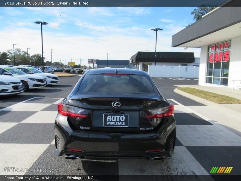 Caviar / Rioja Red 2018 Lexus RC 350 F Sport