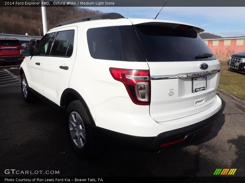 Oxford White / Medium Light Stone 2014 Ford Explorer 4WD