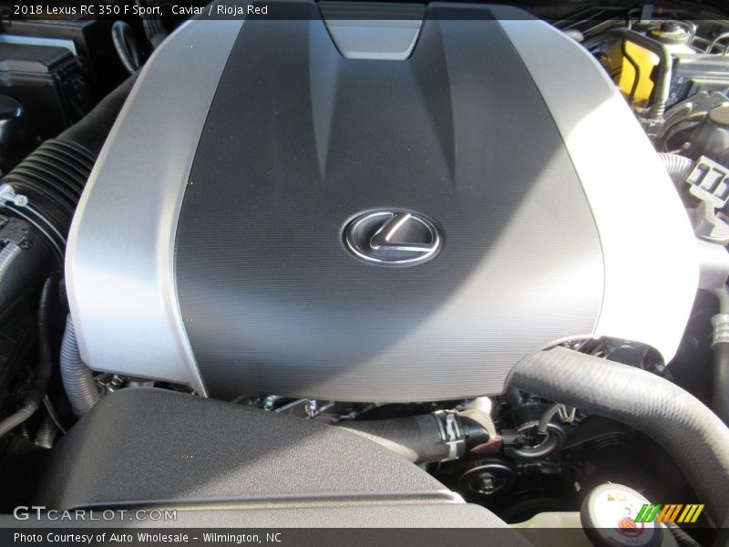 Caviar / Rioja Red 2018 Lexus RC 350 F Sport