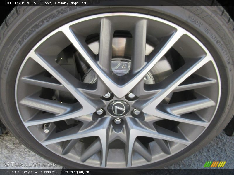 Caviar / Rioja Red 2018 Lexus RC 350 F Sport