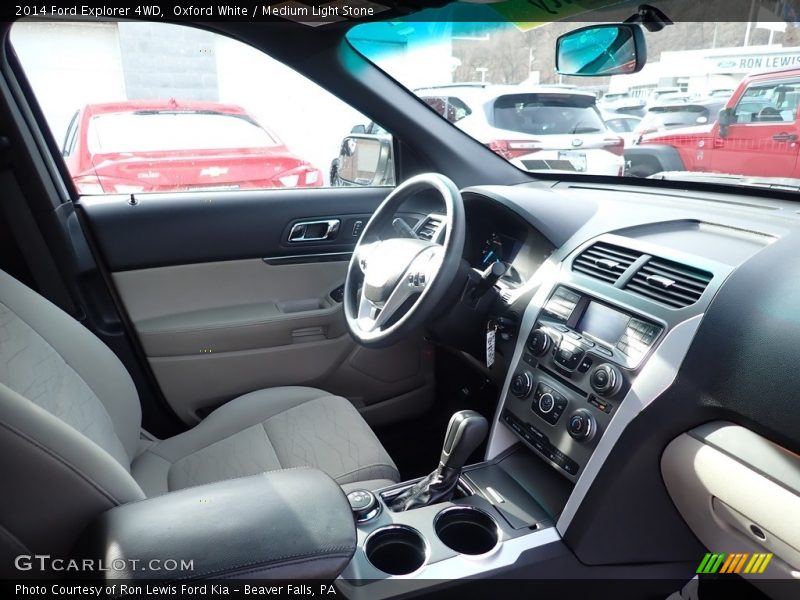 Oxford White / Medium Light Stone 2014 Ford Explorer 4WD