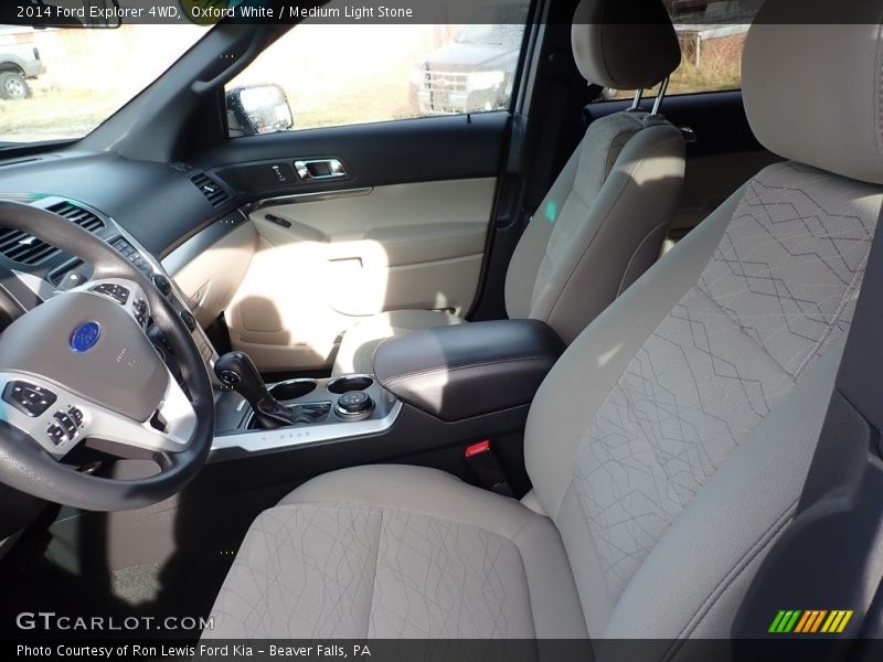 Oxford White / Medium Light Stone 2014 Ford Explorer 4WD