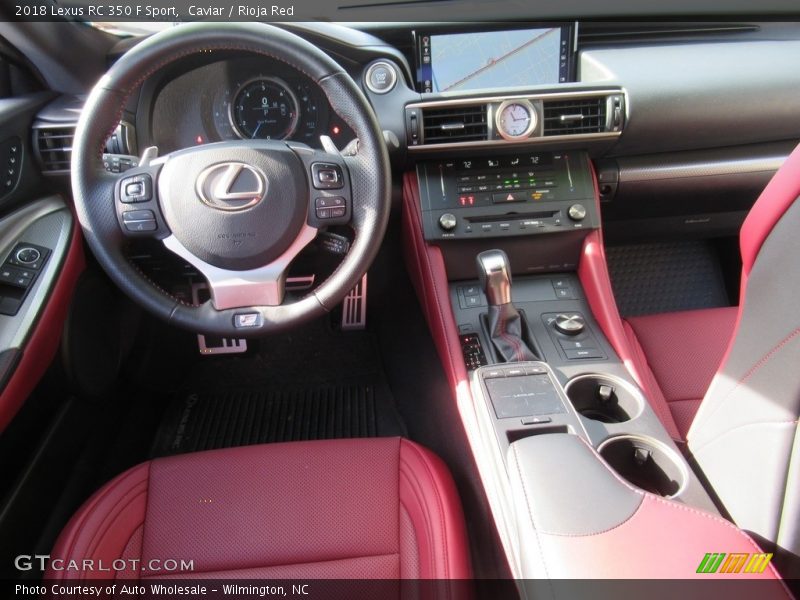 Caviar / Rioja Red 2018 Lexus RC 350 F Sport