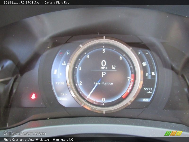Caviar / Rioja Red 2018 Lexus RC 350 F Sport