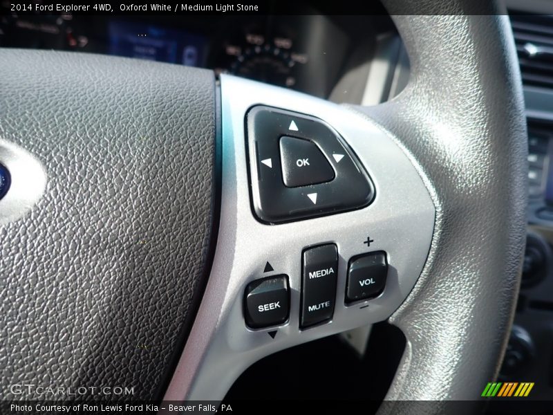 Oxford White / Medium Light Stone 2014 Ford Explorer 4WD