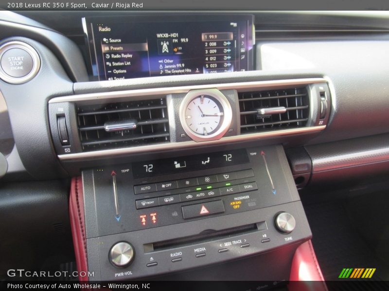 Caviar / Rioja Red 2018 Lexus RC 350 F Sport