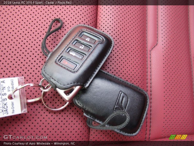 Caviar / Rioja Red 2018 Lexus RC 350 F Sport