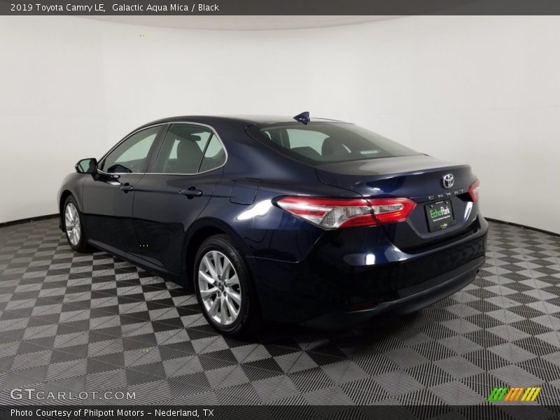 Galactic Aqua Mica / Black 2019 Toyota Camry LE