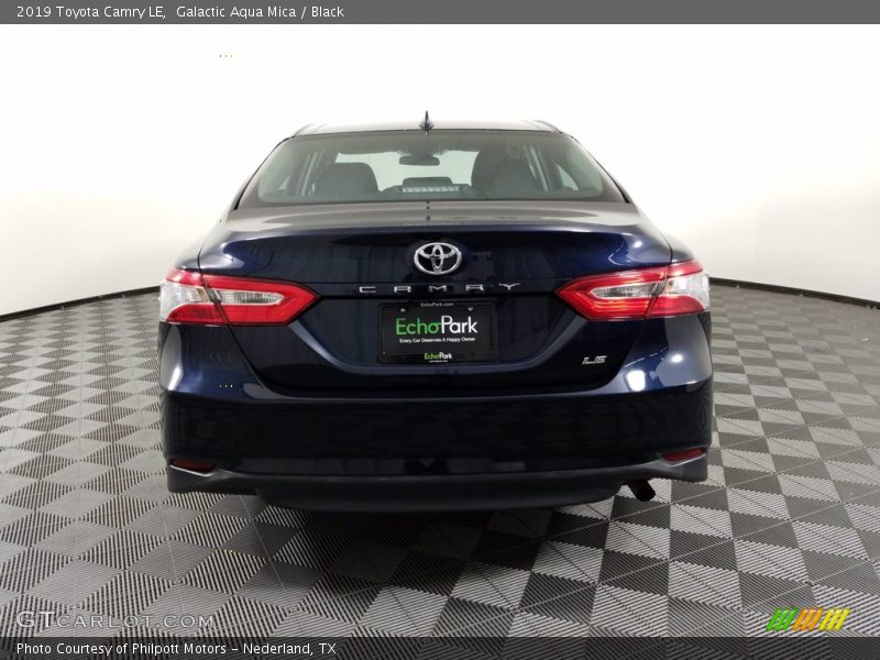 Galactic Aqua Mica / Black 2019 Toyota Camry LE