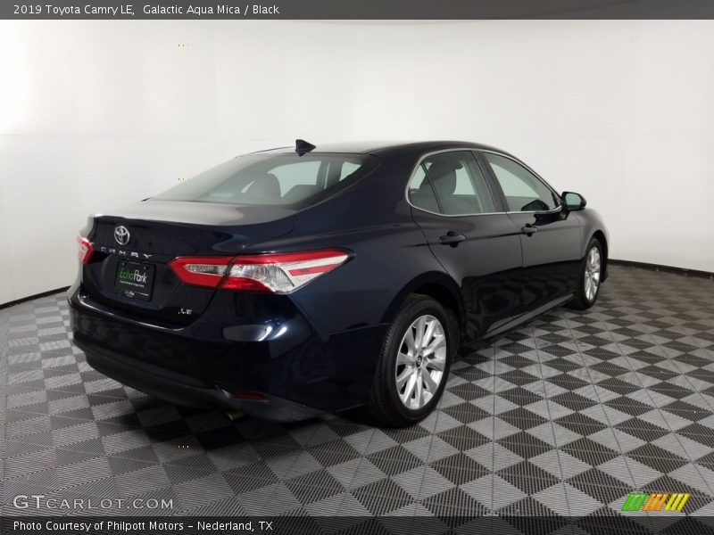 Galactic Aqua Mica / Black 2019 Toyota Camry LE