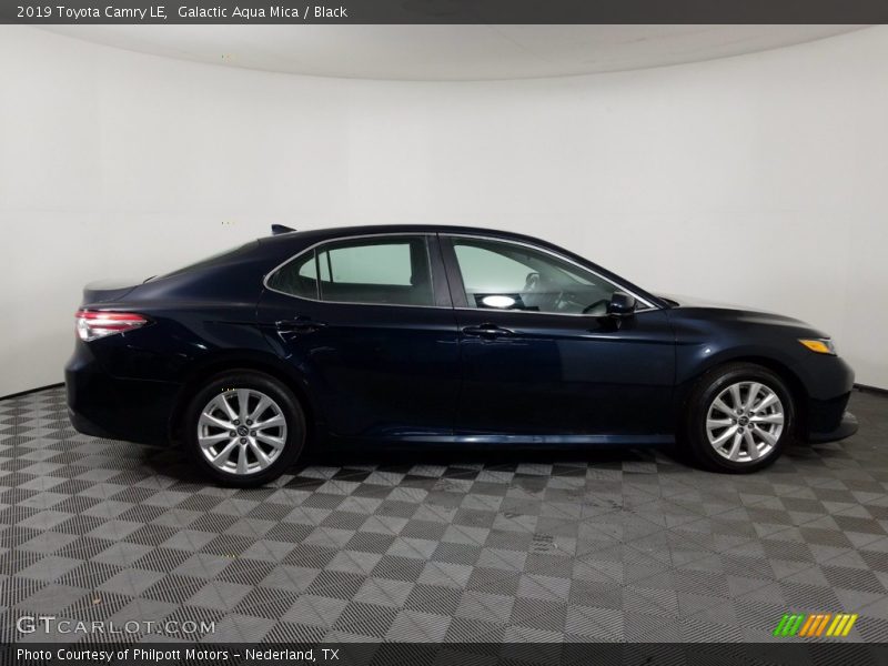 Galactic Aqua Mica / Black 2019 Toyota Camry LE